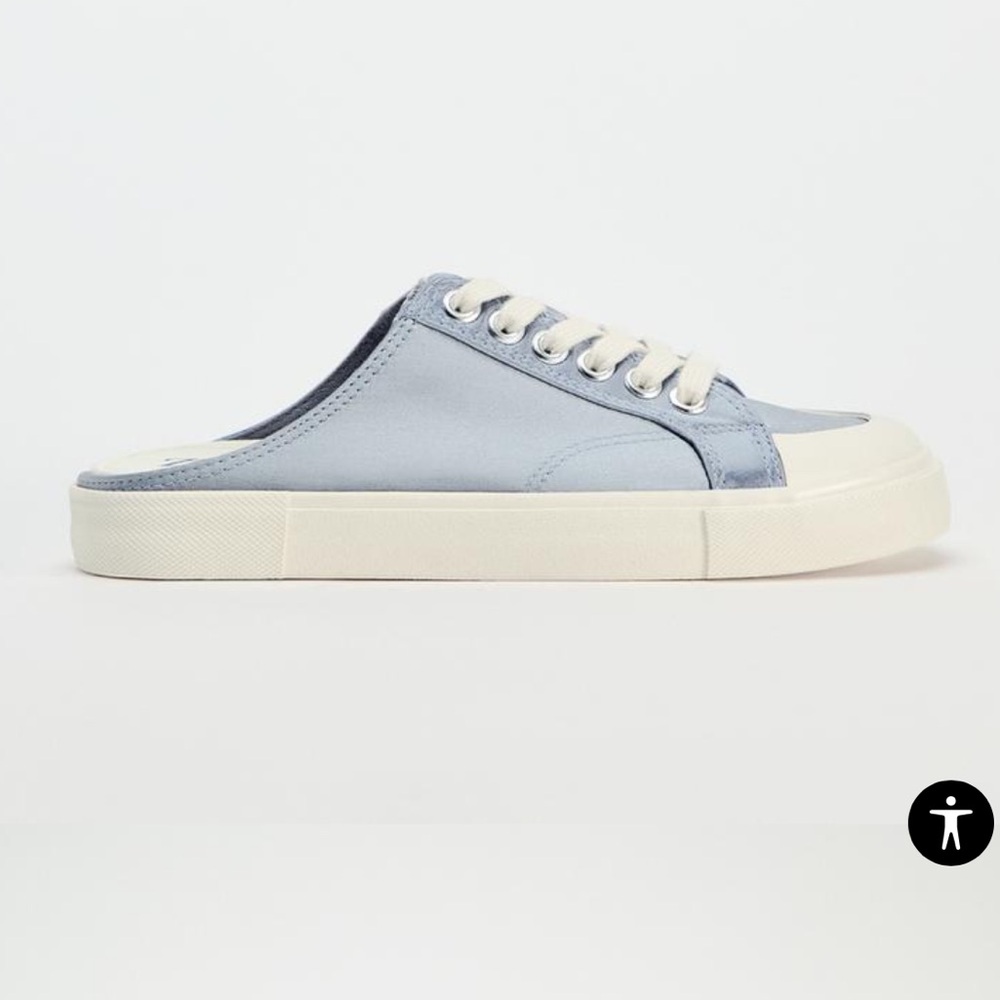 Zara SATIN MULE TRAINERS